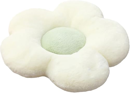 Miniatura 10 de Cojín de felpa con diseño de flores y flores, cojín para el piso, cojín de ocio, cojín para coche, decoración de habitación (15.7 in, rosa)