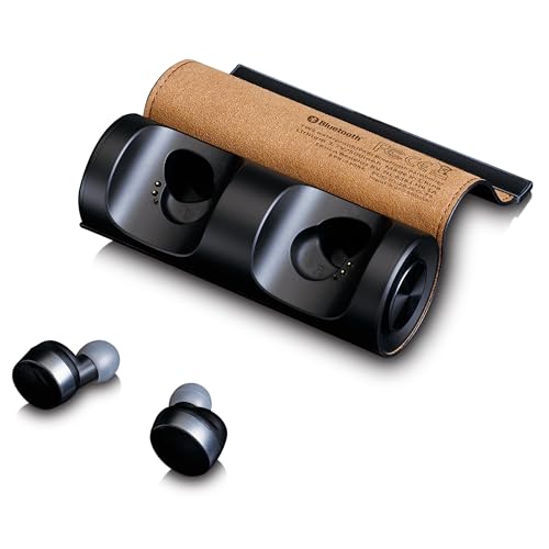 Lenco EPB-450 Bluetooth Kopfhörer - In Ear Kopfhörer - Bluetooth 5.0 True Wireless - IPX 6 Wasserdicht - Freisprechfunktion - bis zu 15 Stunden Spielzeit - mit Ladestation 500mAH