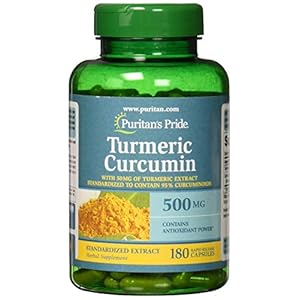 Puritan's Pride Turmeric Curcumin 500 mg-180 Capsules