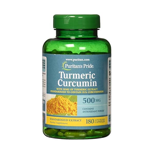 Puritans-Pride-Turmeric-Curcumin-500-mg-180-Capsules Puritan's Pride Turmeric Curcumin 500 mg-180 Capsules
