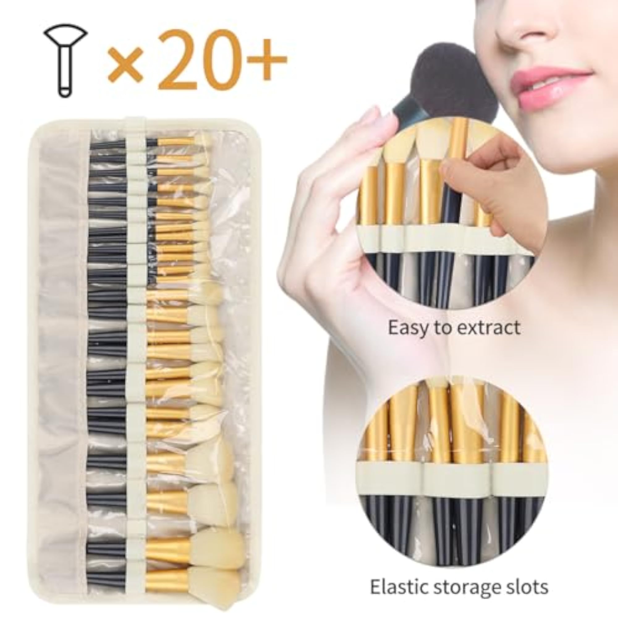 Floral Makeup Brush Holders, Small (Pack of 1)