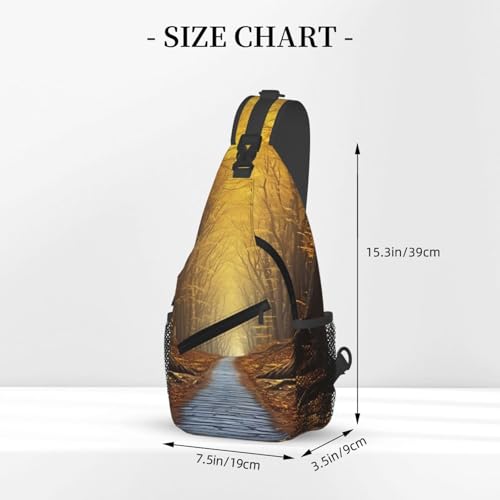 Bolso bandolera para hombre y mujer tipo sling negro miniatura 2