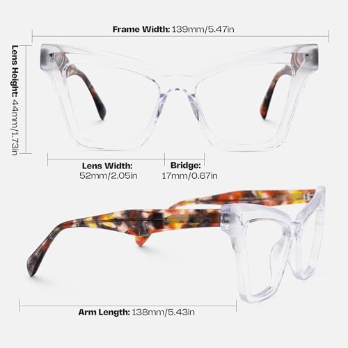 Image of Zeelool Vintage Cat Eye Blue Light Blocking Glasses for Women Andrea JGA305500