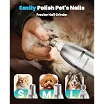 oneisall 4 in 1 Dog Grooming Kit with LCD Display, Dog Hair Trimmer for Paw Nail Grinder, Rechargeable Cordless Low Noise IPX7 Waterproof Pet Clippers - Image 5
