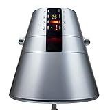 Portatil Casco Secador de Pelo Con Pie,Procesadorde Color Profesional Para Peluquería Y Salón, Vaporizador de Pelo Ajustable con Función de Tiempo Ajuste de Temperatura 1000W,Silver