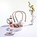 Lustroware Airtight Gourmet Palette Removable Divided Serving Tray, Platter, Picnic, Outdoor, Party Food, Charcuterie Container (Round)