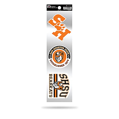 Rico Industries NCAA Sam Houston State Bearkats - Calcomanías retro de 3 piezas