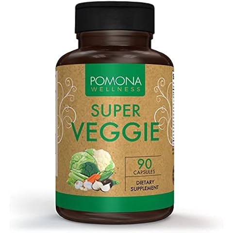 Pomona Wellness Super Veggies – Whole Food Supplement with Superfood Vegetables for Women, Men, and Kids – 90 Capsules Cover