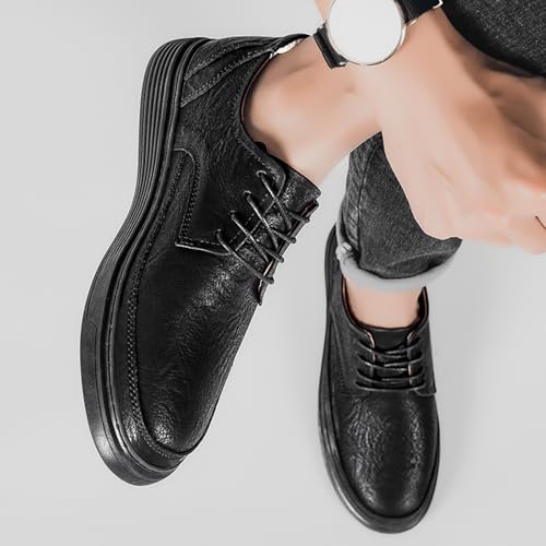 Men’s Casual Oxford Shoes: Elevator Shoes - 2.5" Taller Business Leather Dress Sneakers with Comfort Sole for Work & Daily Wear3