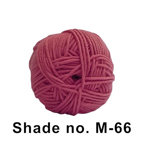 Image of VCR 4ply Wine Yarn, 100 Grams Hank, 190 Meters Length, Acrylic Ball for Crochet and Knitting, Soft Crosia Threads, Pack of 1 Yarn, Suitable for DIY Crafts