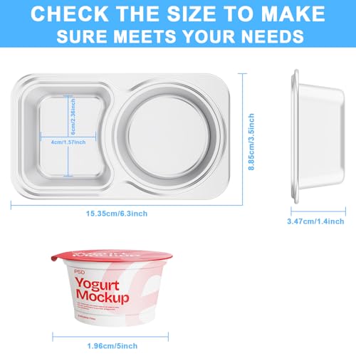 Image of Stainless Steel Snack Containers, 2 Compartment Leak-Proof Snack Containers with Sillicone Lids, Reusable small Food Storage Containers for School,Travel, Outdoor, Camping,office (2)