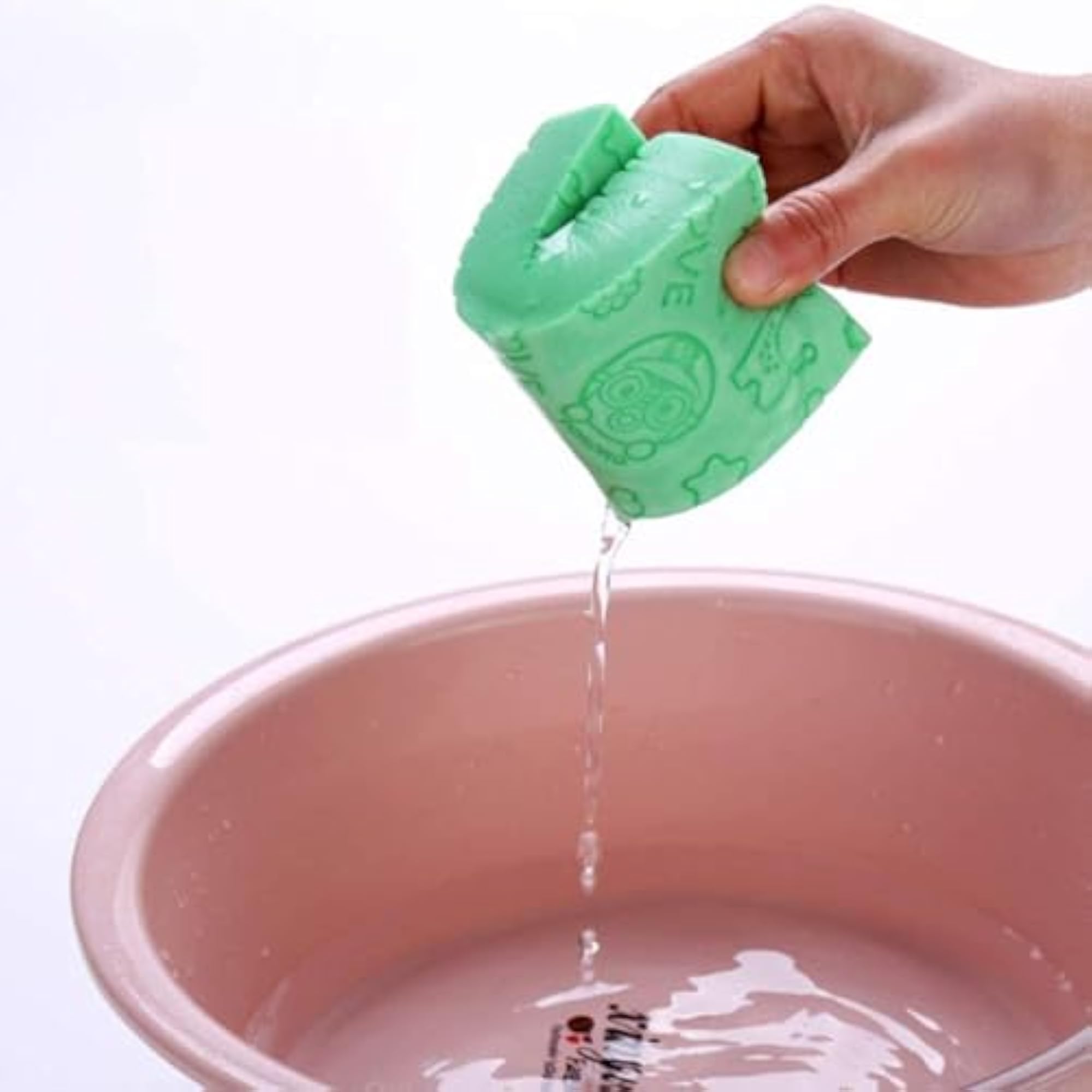 Ultra Soft Exfoliating Bath Sponge, Japanese Spa Body Scrubber