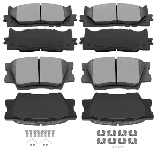 Image of ECCPP Brake Pads, Ceramic Pad Kits D1222 D1212 For Toyota For Camry 2007-17