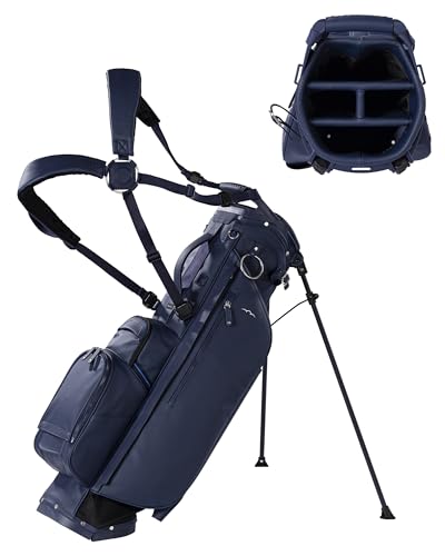 Sun Mountain 2025 Matchplay Stand Bag - Durable Golf Stand Bag with a Four-Way Top and Ergonomic X-Fit Dual Strap Handle for Convenience - Lightweight with Nine Pockets for Storage - Navy