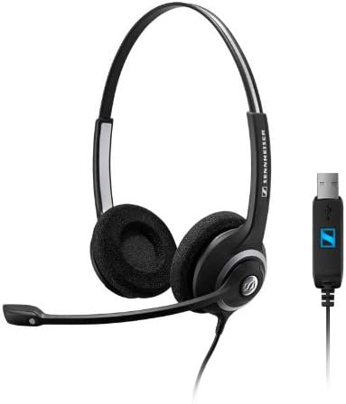 Sennheiser DeskMate Dual-Eared Corded Computer Headset with USB Connection. Works with PC and Mac. Perfect for Skype and Dragon Voice Dictation Software.