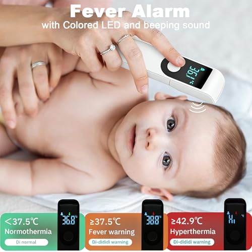 No-Touch Forehead Thermometer – Infrared Digital Thermometer for Adults, Kids, Babies, with Fever Alarm, Instant Reading, ℃/℉ Switch, Room & Surface Mode (Excluding The Battery) - Image 5