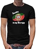 Photo Gallery tshirt-people traveling is my therapy portogallo - maglietta da uomo, nero , xxl Photo Gallery tshirt-people traveling is my therapy portogallo - maglietta da uomo, nero , xxl