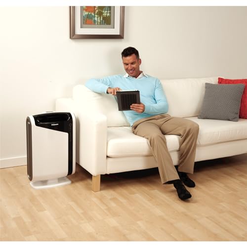 Image of Fellowes AeraMax 300 Large Room Air Purifier Mold, Odors, Dust, Smoke, Allergens and Germs with True HEPA Filter and 4-Stage Purification, White