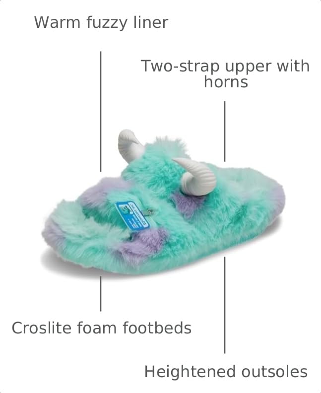 Image of Crocs Disney & Pixar Monsters, Inc. Sulley Classic Cozzzy Sandal