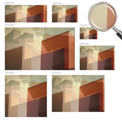 Revêtement mural autocollant 312x219 cm résistant pour masquer les taches