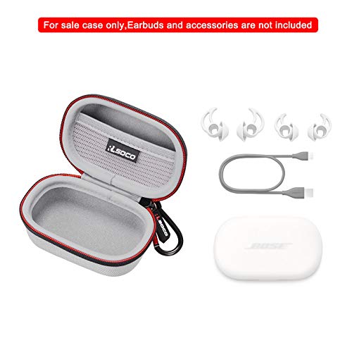 Image of RLSOCO Carrying Case for Bose QuietComfort (2020 Model) / Sport Wireless Noise Cancelling Earbuds - Silver (Case Only)