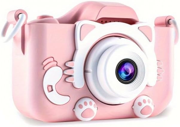 Pink Cat Camera for Kids