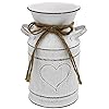   Rustic-Galvanized-Milk-CanWhite-Farmhouse-Decor-Metal-Flower-Vase-for-Kitchen-Bathroom-Home-Weddings-Office-78-H