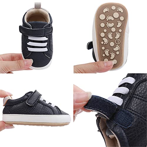 Image of RVROVIC Baby Boys Girls Anti-Slip Sneakers Soft Ankle Boots Toddler First Walkers Newborn Crib Shoes