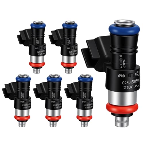 2009-2012 6Pcs Fuel Injectors Compatible for Ford Escape Fusion 2009-2012,