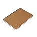 TWONE 3 Packs Soft Cover Notebook with Lined Paper Brown Spiral Notebooks with 100 Ruled Pages 50 Sheets Memo Notepads for Home School Travel, 8.25 x 5.55 inch