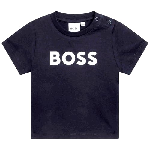 BOSS - Kurzarm T-Shirt Blau 100% Baumwolle 3MONATE