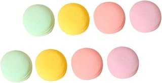 Veemoon 8Pcs Macaron Makeup Puff Set Dry and Wet Cosmetics Applicator Soft Loose Powder Puff for Women for Travel and Daily Use Random Color