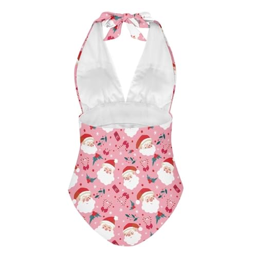 Womens Swimsuit Tummy Control Swimwear One Piece V Neck Quick Dry Bathing Suit Size S-3XL for Beach, Pool3