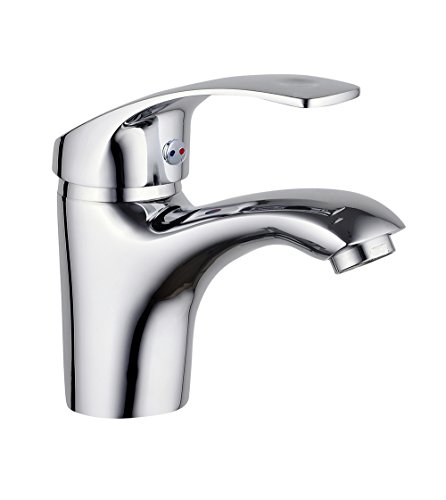 Preisvergleich Produktbild Eisl Waschtischarmatur Rimini, Badezimmerarmatur mit Ablauf- / Exzentergarnitur, Einhebelmischer, Chrom, NI075RICR