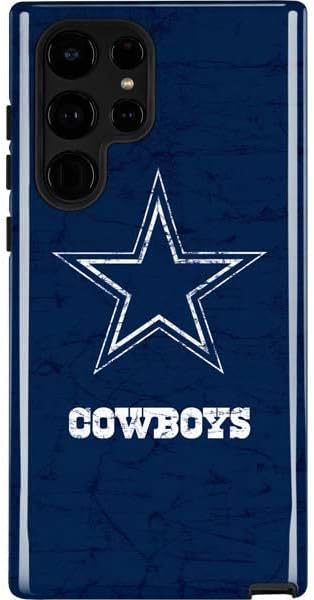 Skinit Pro Phone Case Compatible with Galaxy S22 Ultra - Officially Licensed NFL Dallas Cowboys Double Vision Design