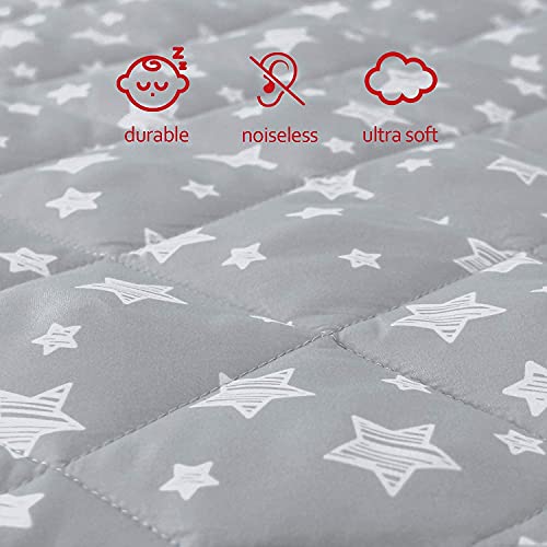 Pack And Play Sheet Quilted, Breathable Thick Playpen Sheets, Lovely Print Mattress Cover, Mini Crib Sheets, 2 Pack Pack And Play Sheets, Stretchy Pack N Play Playard Fitted Sheet #TOP1