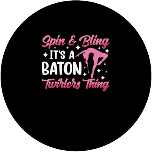 Miniatura 3 de Twirler Majorettes Spin and Bling Twirler Baton Twirling PopSockets Swappable PopGrip