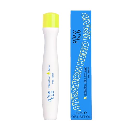 Glow Hub Hydration Hero Eye Wand with Hyaluronic Acid and Caffeine for Tired and Puffy Eyes 15ml