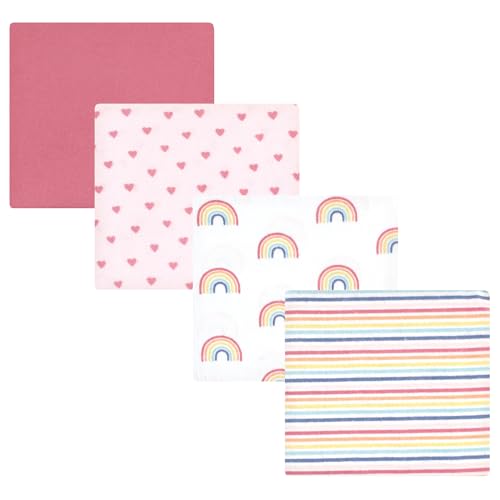 Image of Luvable Friends Little Treasure Flannel Receiving Blankets 4pk