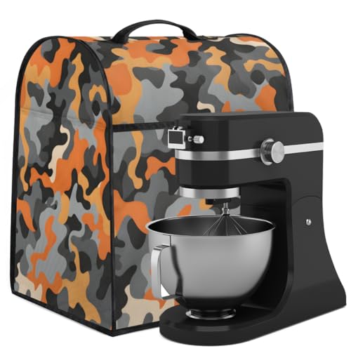 Coffee Maker Cover Camouflage Pattern Kitchen Appliance Covers Small Appliance Covers Blender Cover Juicer Cover Dust Covers for Kitchen Appliances with Top Handle and Pockets,Washable,B276