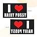 Generic I Love Hairy Pussy Flag 3x5 Ft Outdoor Garden Flags Party Banner With 2 Grommets, Black