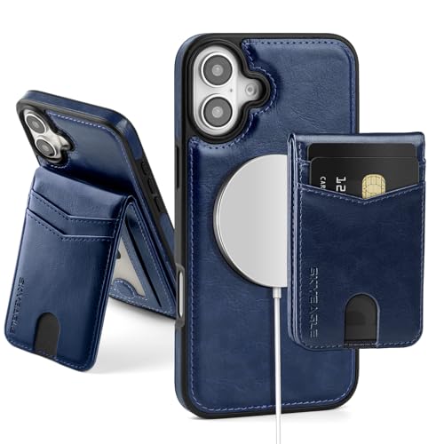 SkyEagle Compatible with MagSafe iPhone 17 Wallet Case,Blue