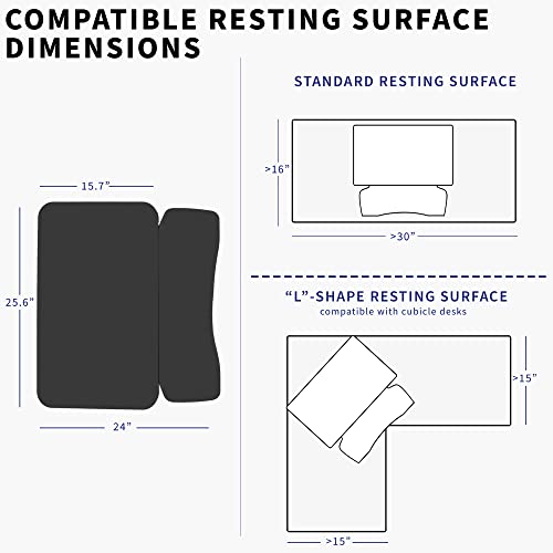 Vivo 26 Inch Desk Converter, K Series, Height Adjustable Sit To Stand Riser, Dual Monitor And Laptop Workstation With Keyboard Tray, Black, Desk-V026Kb #TOP5