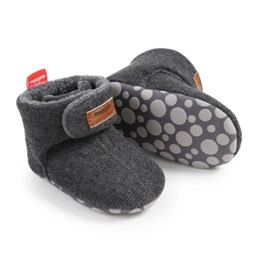 Image of Ohwawadi Infant Baby Slippers Girls Boys Booties Warm Baby Socks Shoes Newborn Crib Footwear Prewalkers
