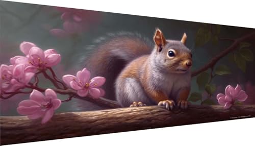 Broderie Diamant Fleurs d'écureuil 5D pour sublimer votre décoration murale