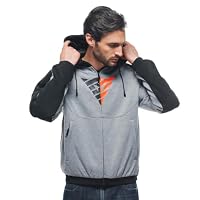 Dainese-Daemon-X Safety Hoodie Full Zip, Grau/Schwarz/Rot, 48 – Ansicht 7