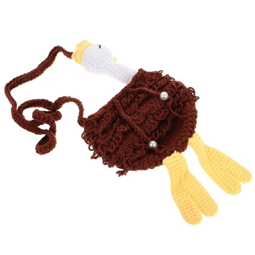 Bolso de hombro de punto de lana para uso padre e hijo en paseos de playa