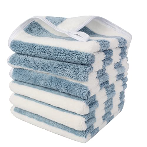 SINLAND SINLAND 6 Stück Mikrofaser Gesichtstücher Waschbar Abschminktücher schnell trocknend Waschlappen saugfähig Gesichtsreinigungstücher weiches Make up Entferner Tücher, 30,5 x 30,5 cm SINLAND SINLAND 6 Stück Mikrofaser Gesichtstücher Waschbar Abschminktücher schnell trocknend Waschlappen saugfähig Gesichtsreinigungstücher weiches Make up Entferner Tücher, 30,5 x 30,5 cm