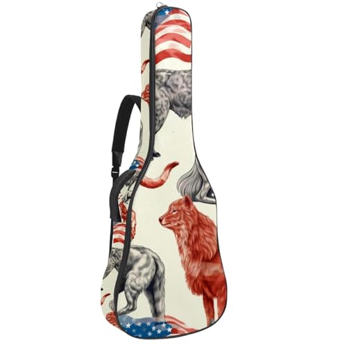 Housse guitare étanche pour musicien nomade avec poches de rangement