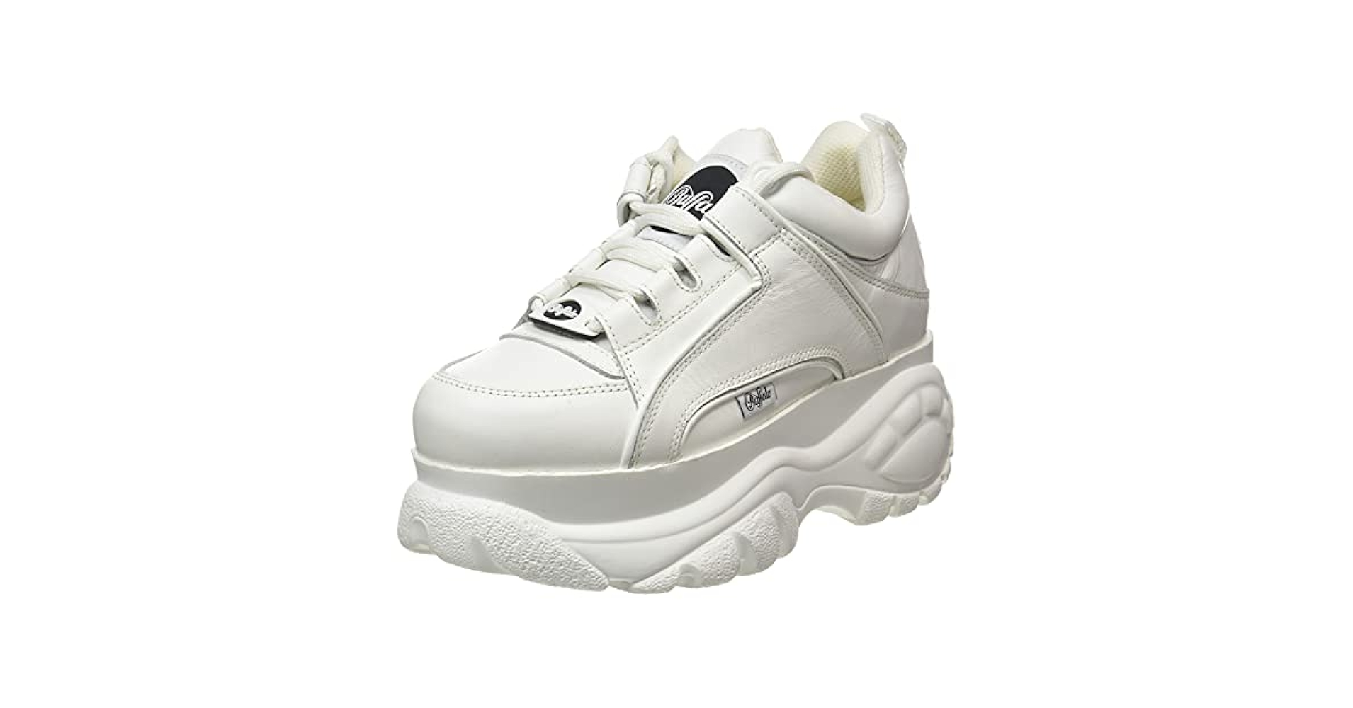 Amazon.com | Buffalo Women Low-Top Sneakers, White, 9 US